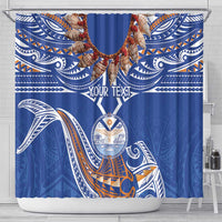 Yokwe Marshall Islands Personalized Shower Curtain Jemenei Day - Seashell Necklace LT7 - Polynesian Pride