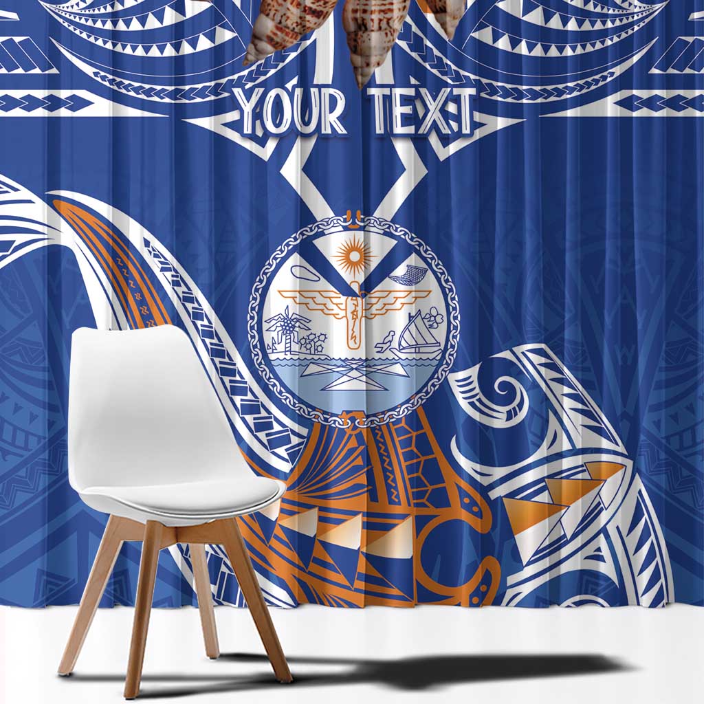 Yokwe Marshall Islands Personalized Window Curtain Jemenei Day - Seashell Necklace LT7 - Polynesian Pride