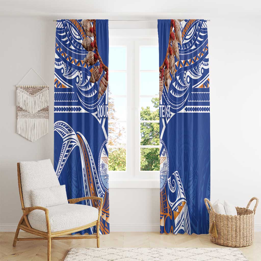 Yokwe Marshall Islands Personalized Window Curtain Jemenei Day - Seashell Necklace LT7 - Polynesian Pride