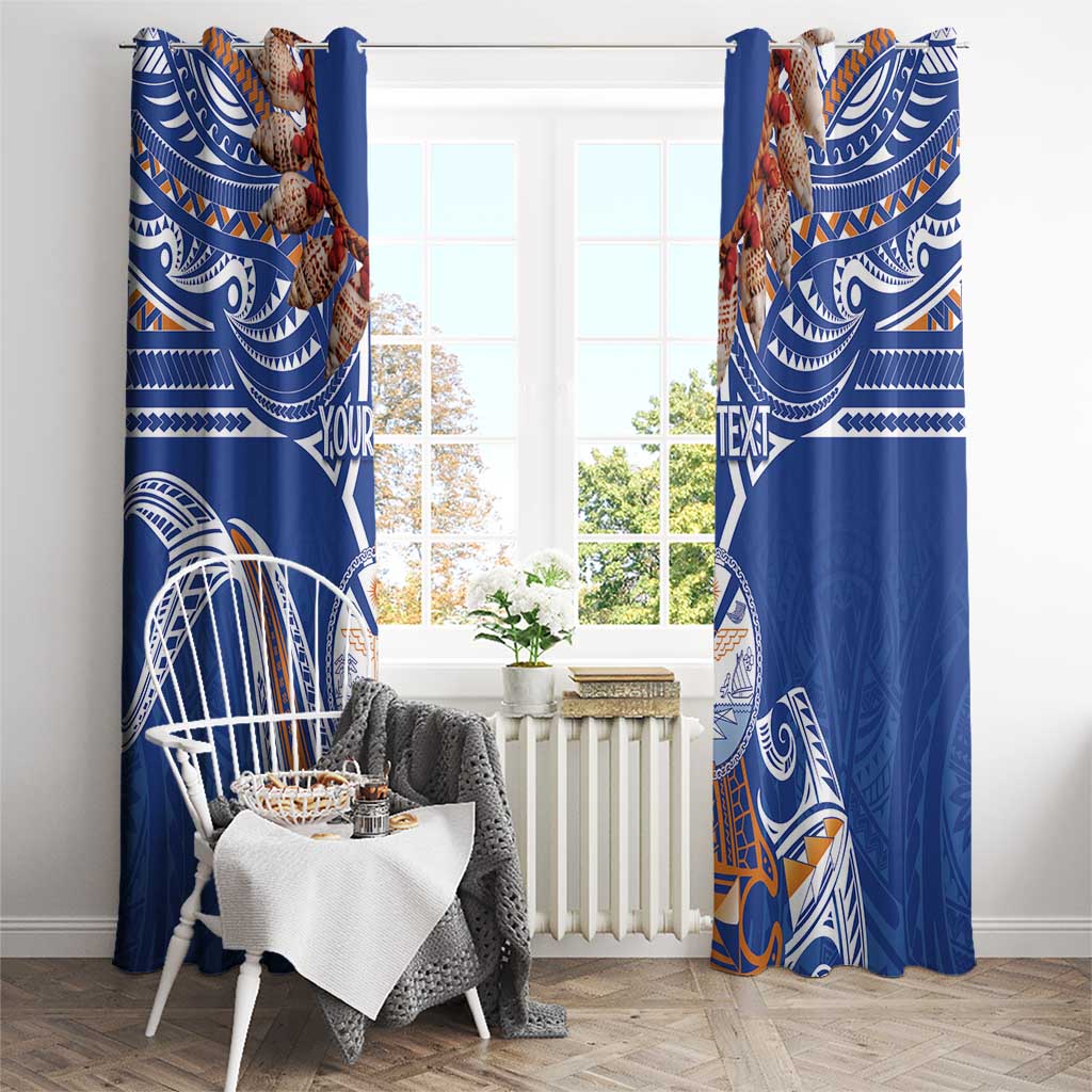 Yokwe Marshall Islands Personalized Window Curtain Jemenei Day - Seashell Necklace LT7 - Polynesian Pride