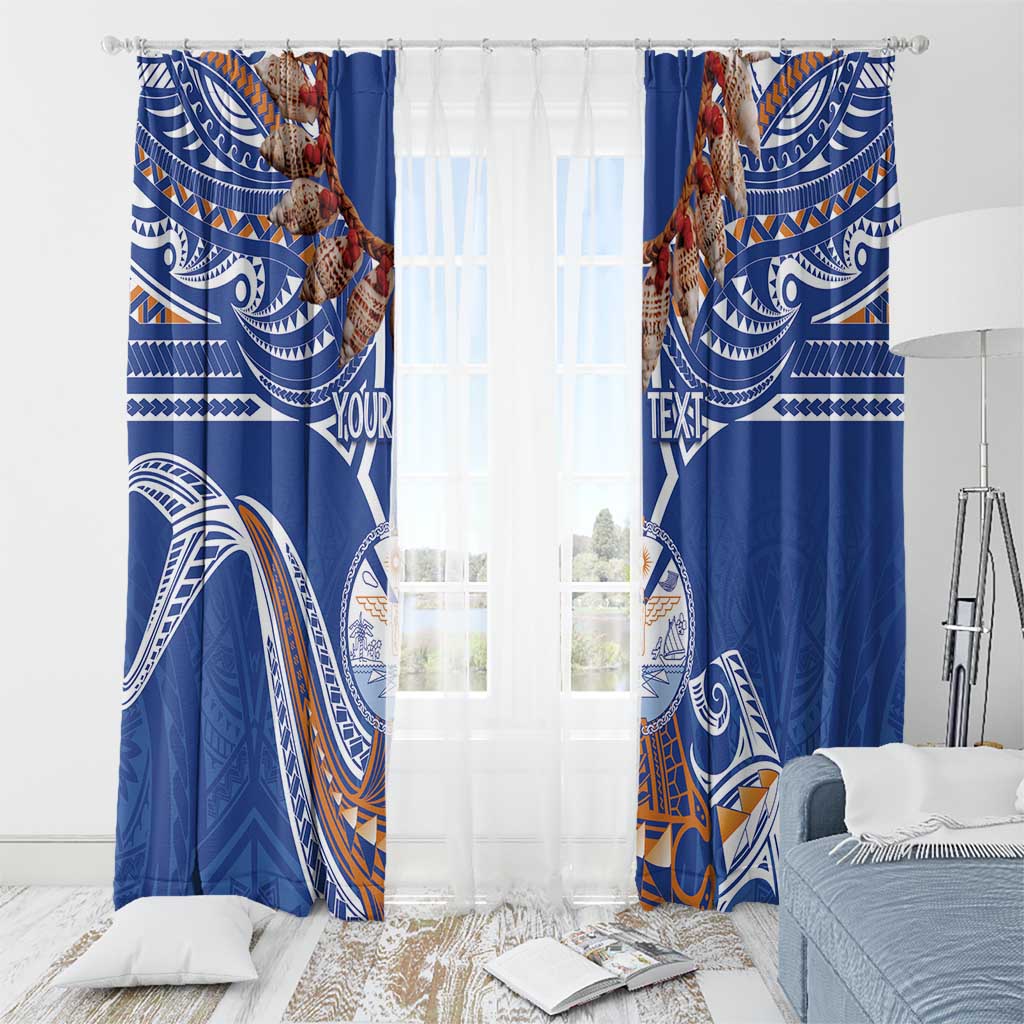 Yokwe Marshall Islands Personalized Window Curtain Jemenei Day - Seashell Necklace LT7 - Polynesian Pride