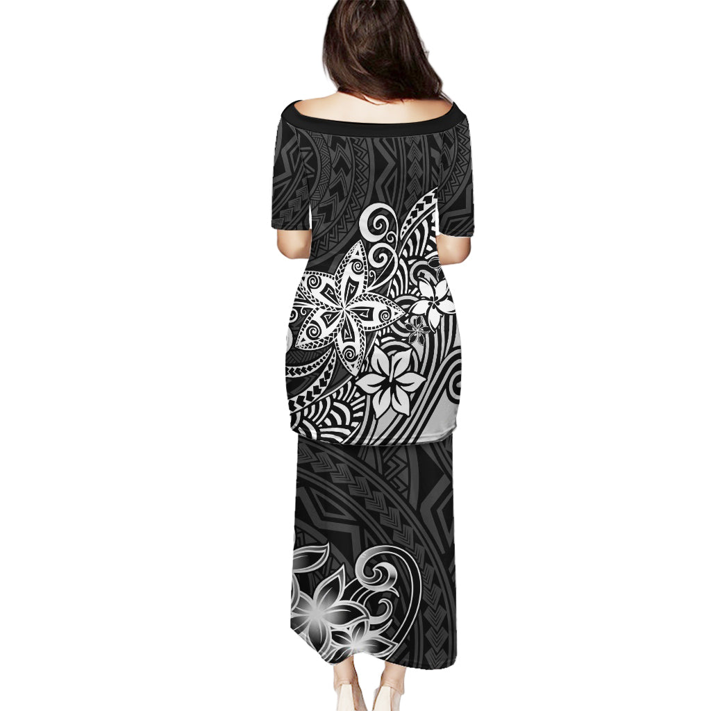 Polynesia Puletasi Plumeria Black Curves LT7 - Polynesian Pride