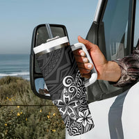 Hawaii Tumbler With Handle Plumeria Black Curves