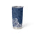 Hawaii Tumbler Cup Plumeria Navy Curves