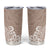 Hawaii Tumbler Cup Plumeria Beige Curves