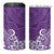 Hawaii 4 in 1 Can Cooler Tumbler Plumeria Purple Curves