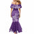 Polynesia Mermaid Dress Plumeria Purple Curves LT7 - Polynesian Pride