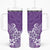 Hawaii Tumbler With Handle Plumeria Purple Curves