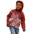 Polynesia Kid Hoodie Plumeria Red Curves LT7 - Polynesian Pride
