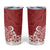 Hawaii Tumbler Cup Plumeria Red Curves