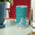 Hawaii Tumbler Cup Plumeria Teal Curves