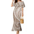 Polynesian Pride Mermaid Dress Turtle Hibiscus Luxury Style - Beige LT7 Women Beige - Polynesian Pride