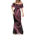 Polynesian Pride Mermaid Dress Turtle Hibiscus Luxury Style - Carnation Pink LT7 - Polynesian Pride