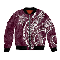 Polynesian Pride Bomber Jacket Turtle Hibiscus Luxury Style - Champagne LT7 Unisex Champagne - Polynesian Pride