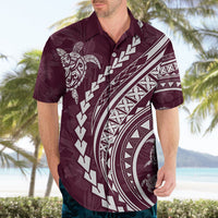 Polynesian Pride Hawaiian Shirt Turtle Hibiscus Luxury Style - Champagne LT7 - Polynesian Pride