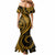 Polynesian Pride Mermaid Dress Turtle Hibiscus Luxury Style - Merigold LT7 - Polynesian Pride