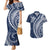 Polynesian Pride Couples Matching Mermaid Dress and Hawaiian Shirt Turtle Hibiscus Luxury Style - Navy LT7 Navy - Polynesian Pride