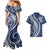 Polynesian Pride Couples Matching Mermaid Dress and Hawaiian Shirt Turtle Hibiscus Luxury Style - Navy LT7 - Polynesian Pride