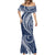 Polynesian Pride Mermaid Dress Turtle Hibiscus Luxury Style - Navy LT7 - Polynesian Pride