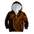 Polynesian Pride Kid Hoodie Turtle Hibiscus Luxury Style - Orange LT7 Zip Hoodie Orange - Polynesian Pride