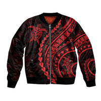 Polynesian Pride Bomber Jacket Turtle Hibiscus Luxury Style - Rose LT7 Unisex Rose - Polynesian Pride