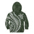 Polynesian Pride Kid Hoodie Turtle Hibiscus Luxury Style - Sage LT7 - Polynesian Pride