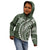 Polynesian Pride Kid Hoodie Turtle Hibiscus Luxury Style - Sage LT7 - Polynesian Pride
