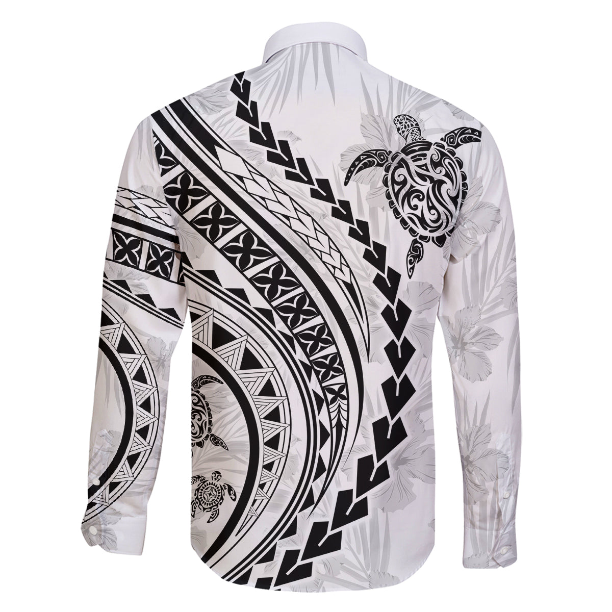 Hawaii Family Matching Outfits Polynesian Pride Off Shoulder Maxi Dress And Shirt Family Set Clothes Turtle Hibiscus Luxury Style - White LT7