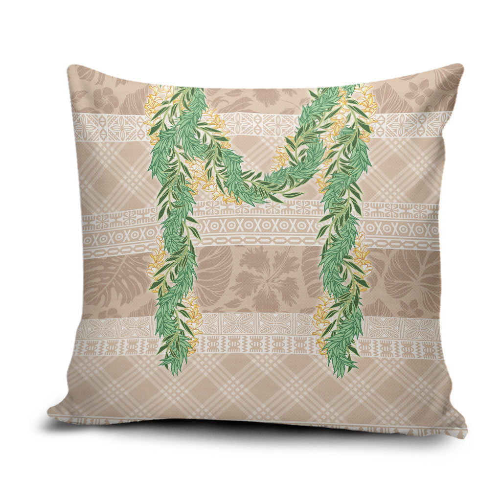 Hawai'i Paniolo Maile Twisted Lei Pillow Cover Almond Brown