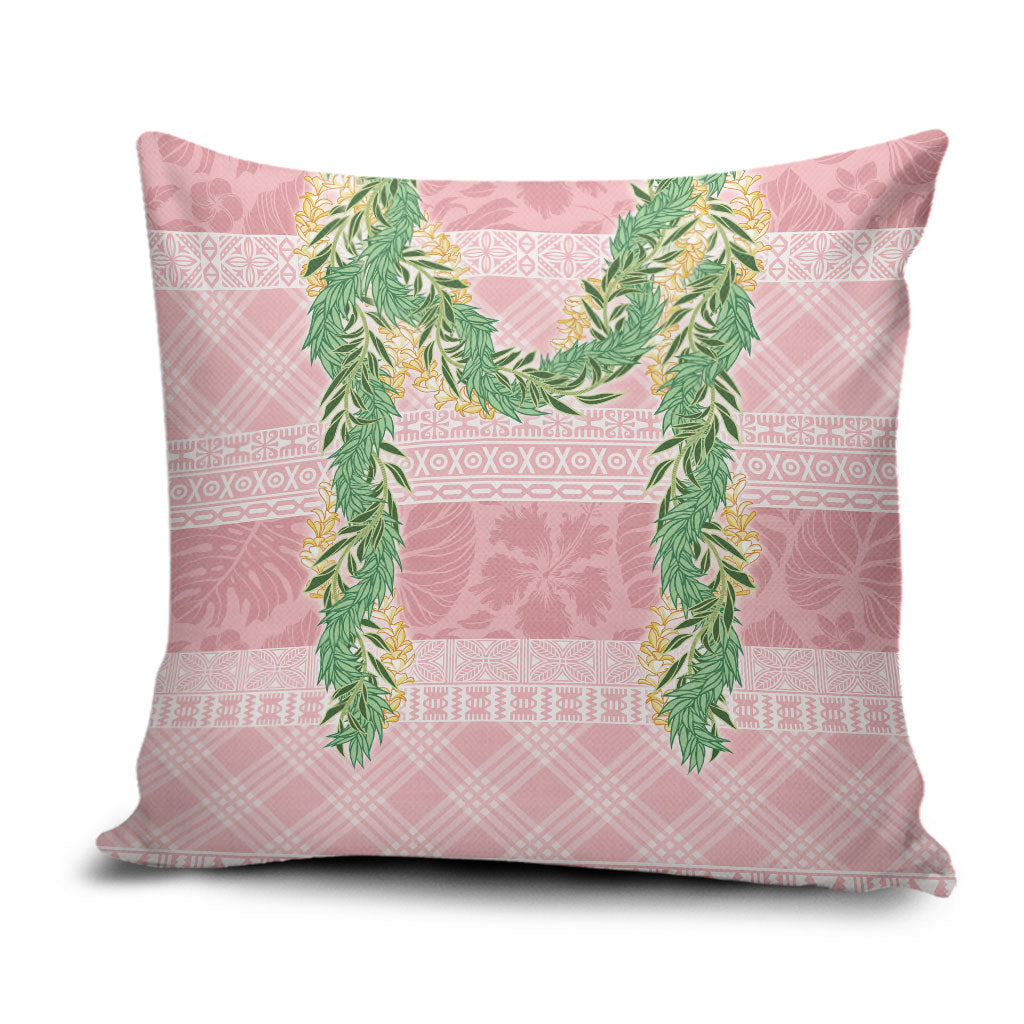 Hawai'i Paniolo Maile Twisted Lei Pillow Cover Dusty Rose