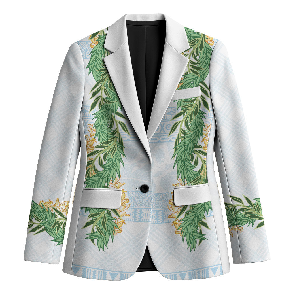 Hawai'i Paniolo Maile Twisted Lei Blazer Winter White