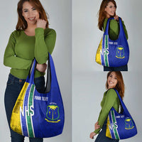 Personalised Fiji Natabua High School Grocery Bag Kaviti Tapa Mix Colors Proud NHS