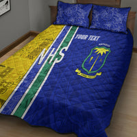 Personalised Fiji Natabua High School Quilt Bed Set Kaviti Tapa Mix Colors Proud NHS LT7 - Polynesian Pride