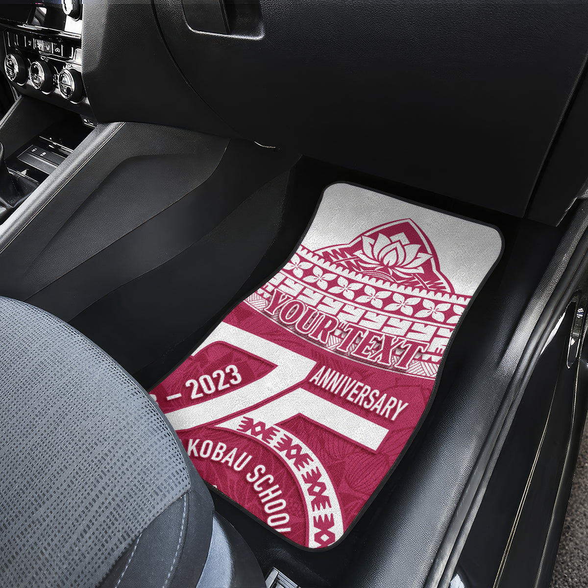 Personalised Fiji Adi Cakobau School Car Mats ACS Old Girls Lotus Mix Masi LT7 - Polynesian Pride