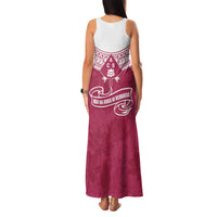 Personalised Fiji Adi Cakobau School Family Matching Tank Maxi Dress and Hawaiian Shirt ACS Old Girls Lotus Mix Masi LT7 - Polynesian Pride