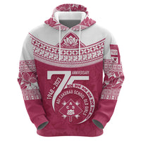 Personalised Fiji Adi Cakobau School Hoodie ACS Old Girls Lotus Mix Masi LT7 - Polynesian Pride