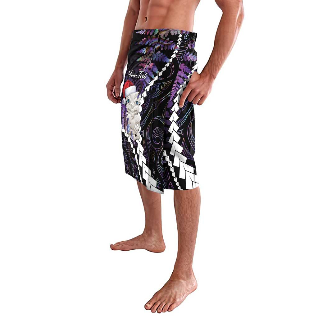 New Zealand Personalised Lavalava Meri Kirihimete Kowhaiwhai Mix Paua Shell - Amethys