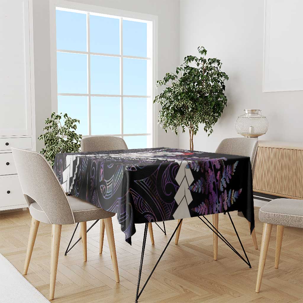 New Zealand Personalised Tablecloth Meri Kirihimete Kowhaiwhai Mix Paua Shell - Amethys LT7 - Polynesian Pride