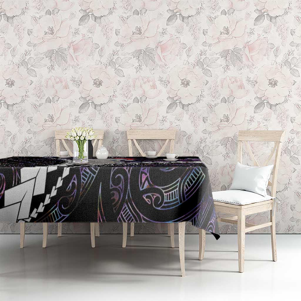 New Zealand Personalised Tablecloth Meri Kirihimete Kowhaiwhai Mix Paua Shell - Amethys LT7 - Polynesian Pride