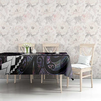 New Zealand Personalised Tablecloth Meri Kirihimete Kowhaiwhai Mix Paua Shell - Amethys LT7 - Polynesian Pride