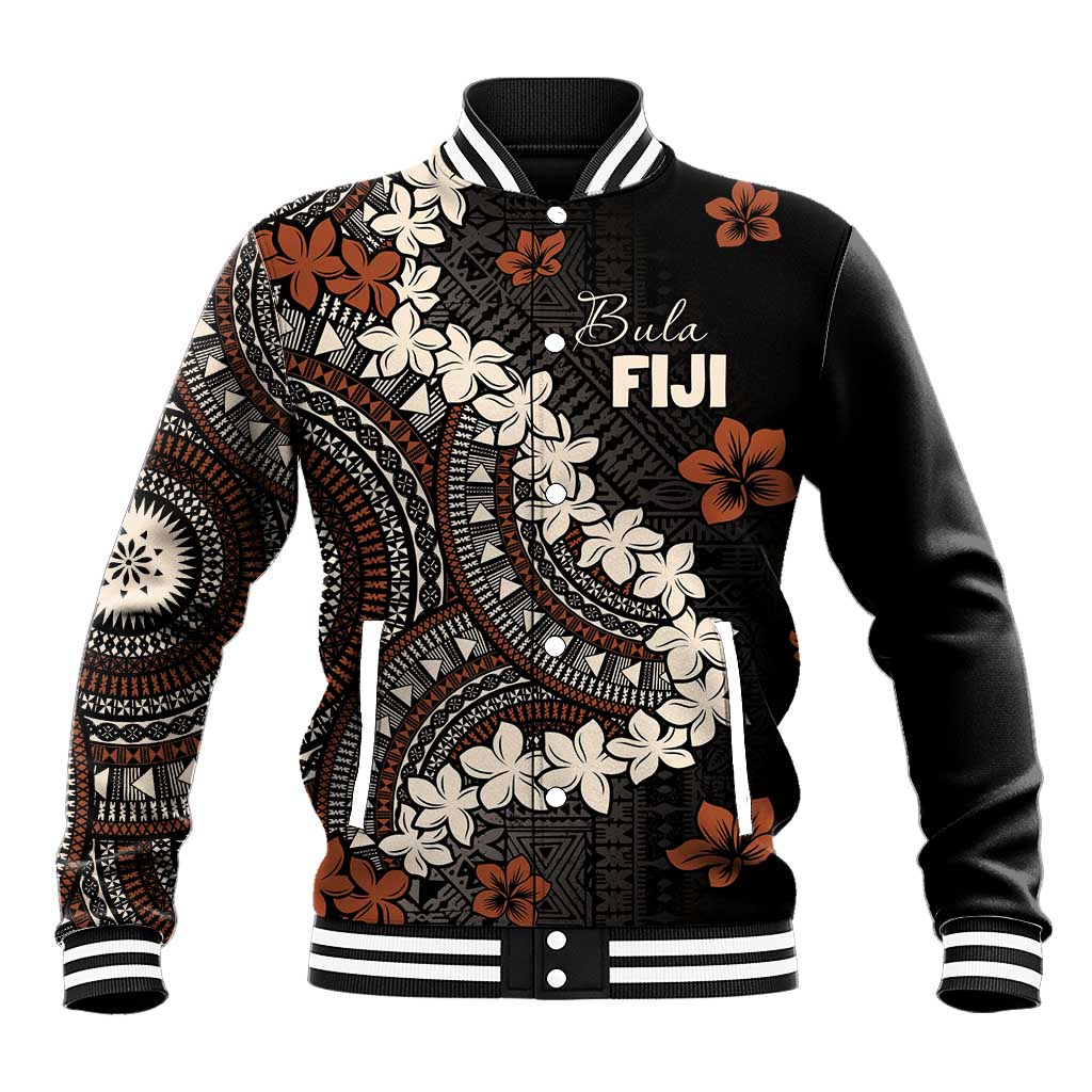 Bula Fiji Women's Day Baseball Jacket Classic Masi Tapa