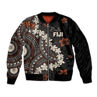 Bula Fiji Women's Day Bomber Jacket Classic Masi Tapa