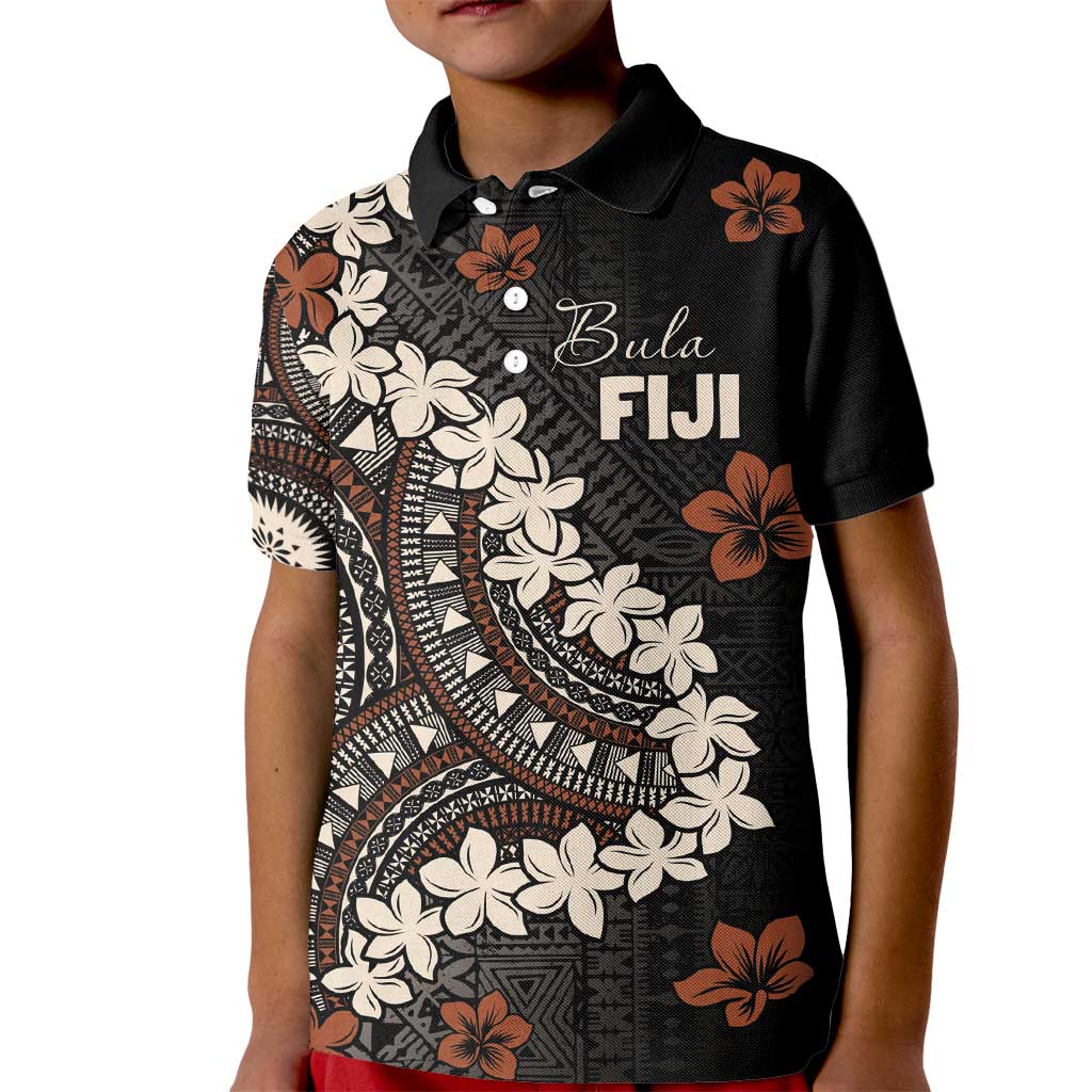 Bula Fiji Women's Day Kid Polo Shirt Classic Masi Tapa