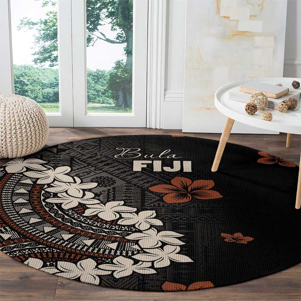 Bula Fiji Women's Day Round Carpet Classic Masi Tapa
