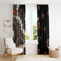 Bula Fiji Women's Day Window Curtain Classic Masi Tapa LT7 - Polynesian Pride