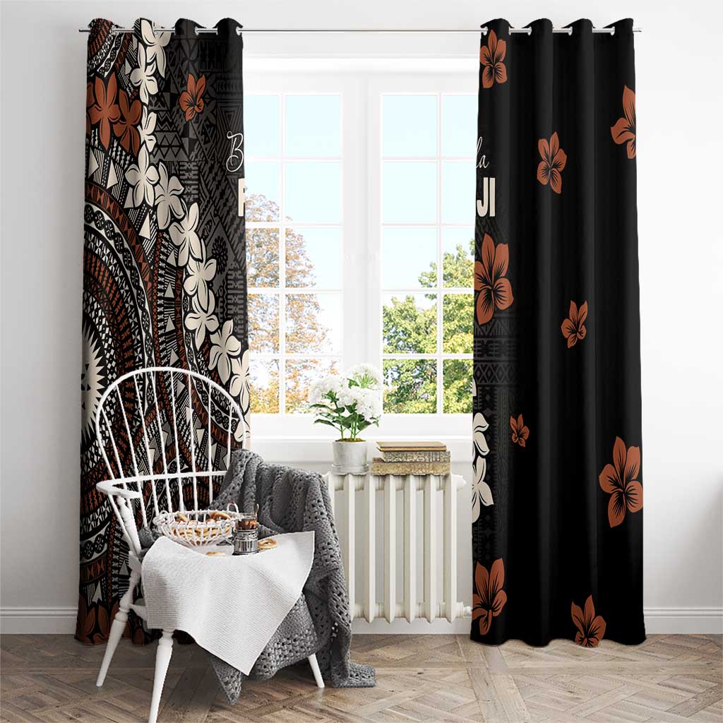 Bula Fiji Women's Day Window Curtain Classic Masi Tapa LT7 - Polynesian Pride