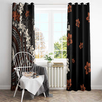 Bula Fiji Women's Day Window Curtain Classic Masi Tapa LT7 - Polynesian Pride