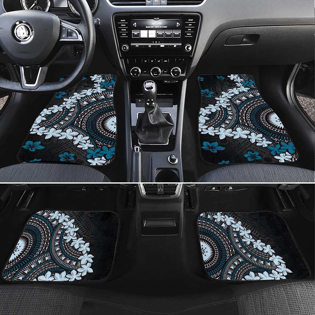 Bula Fiji Women's Day Car Mats Indigo Masi Tapa