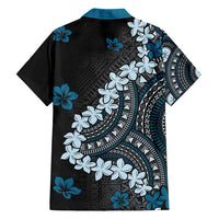 Bula Fiji Women's Day Family Matching Puletasi and Hawaiian Shirt Indigo Masi Tapa LT7 - Polynesian Pride