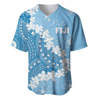 Bula Fiji Women's Day Baseball Jersey Turquoise Masi Tapa LT7 Turquoise - Polynesian Pride